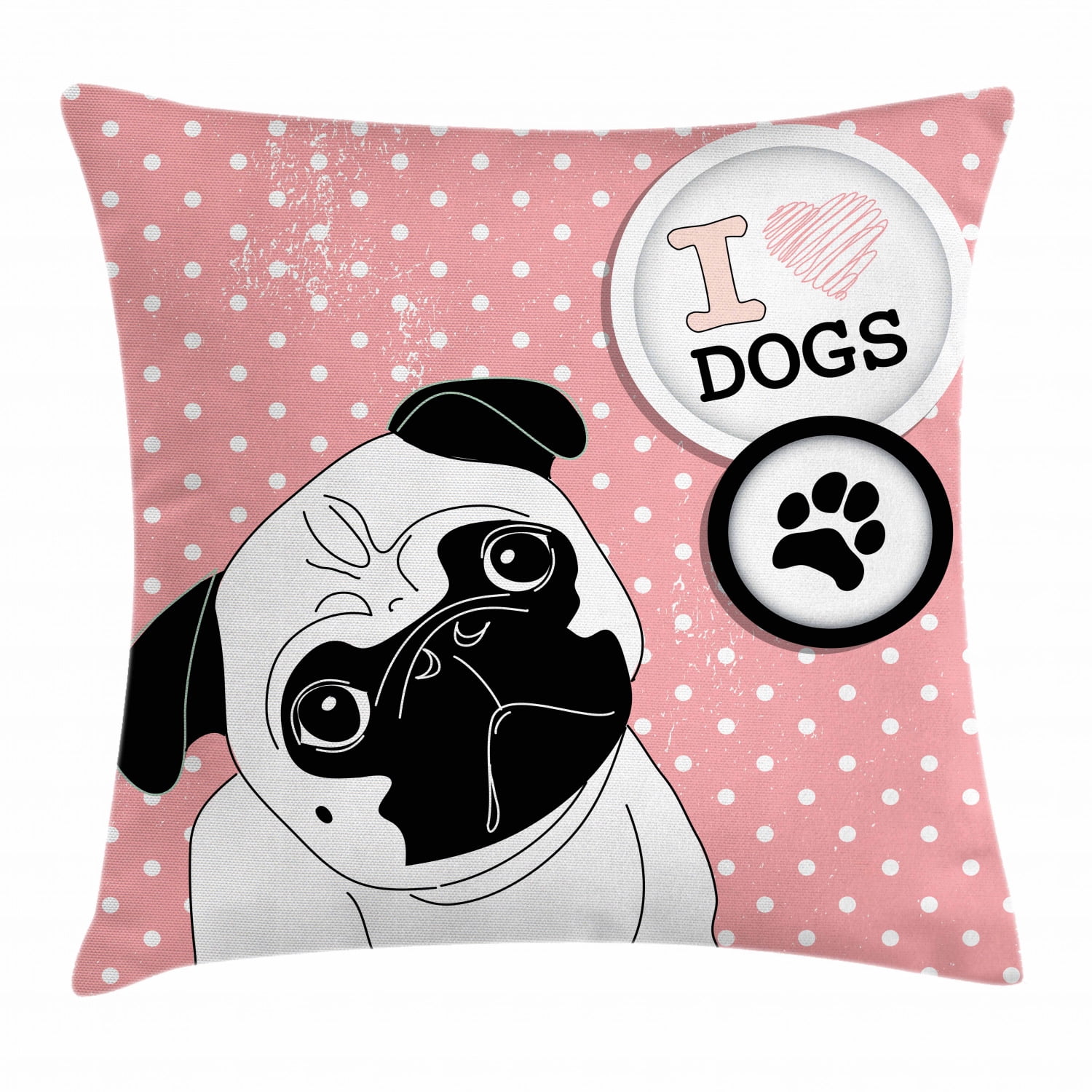 Right Proper UK Pug Cushion Cover