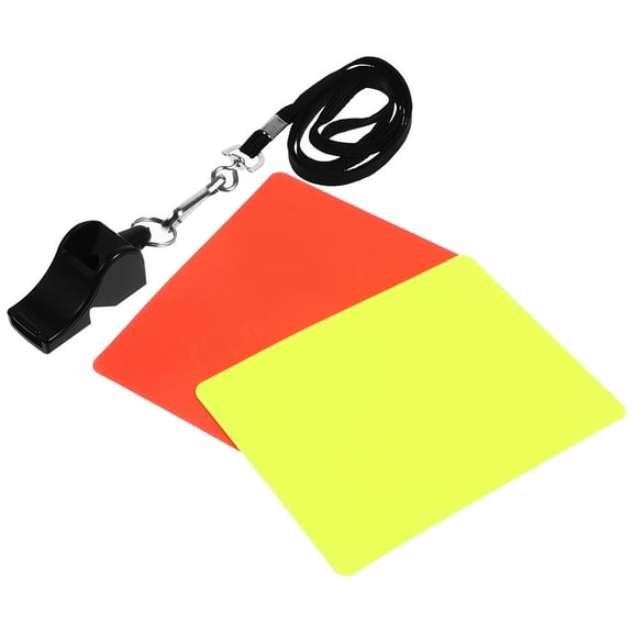 TOYMYTOY Football Referee Cards Set Red Yellow PVC 1 Set for Fan Gear