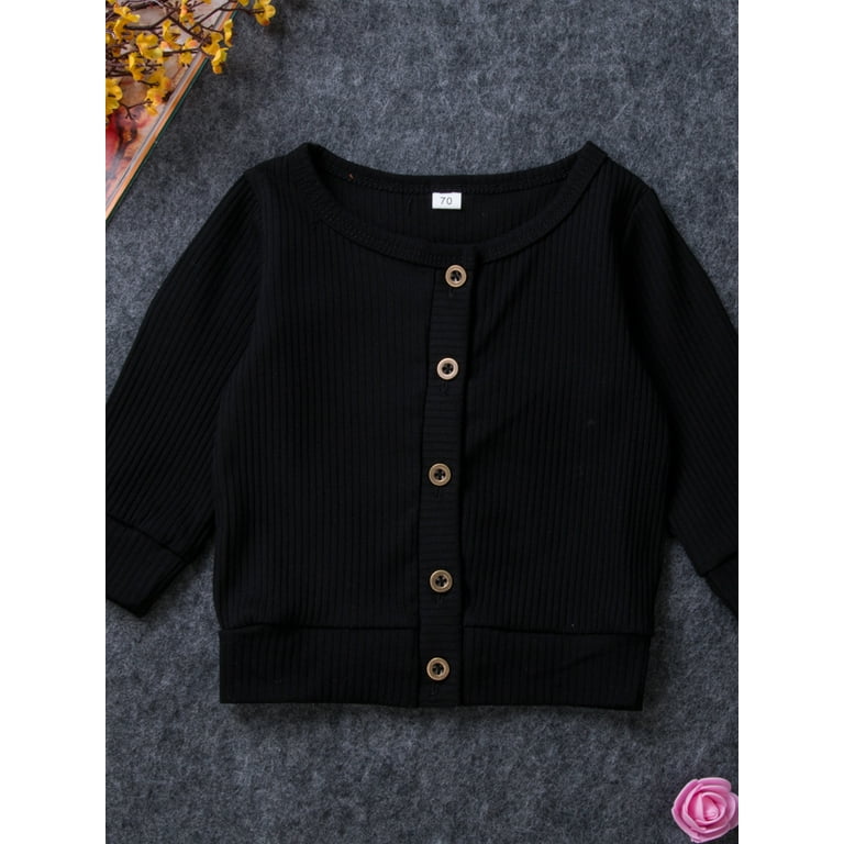 Newborn top black cardigan