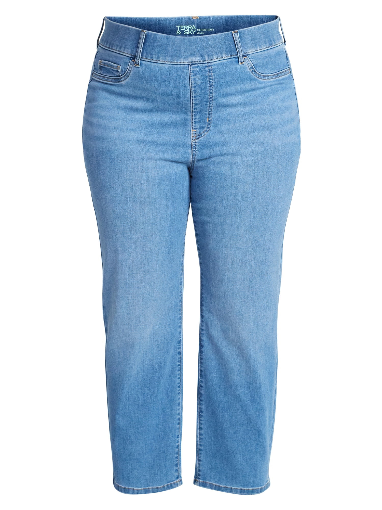 Terra & Sky Women's Plus Signature Jegging Straight, Sizes 0X-5X