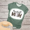 thumbnail image 2 of Mujeres Casual Béisbol Mamá Tie-dyed Impreso Manga corta Cuello redondo Pullover Blusa Camiseta Tops OAVQHLG3B Store lin121212, 2 of 5