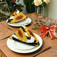 thumbnail image 3 of GZHJMY Soft Reusable Satin Table Decorative Napkins,20x20InX6 PCSStripe Sunflower,Family Dinner Wedding Banquet, Cocktail Party, Kitchen,Birthday Party, 3 of 7