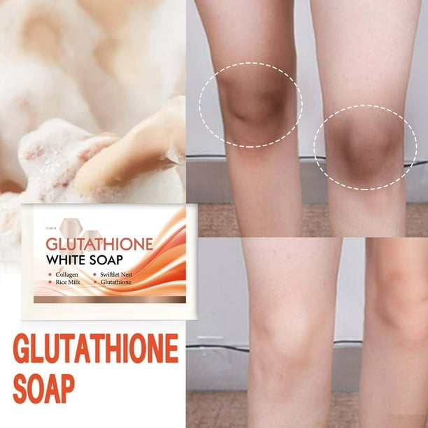 Jabón de glutatión, blanquea la piel, limpia, exfolia y elimina la melanina, 100 g por unidad
