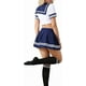 thumbnail image 3 of Conjunto de lencería de cosplay con medias para mujer, disfraz de colegiala traviesa de anime japonés, Lolita, marinero y medias, 3 of 5