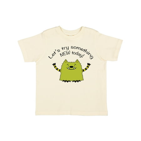 

Inktastic Whatif Monster Try Something New Gift Toddler Boy or Toddler Girl T-Shirt