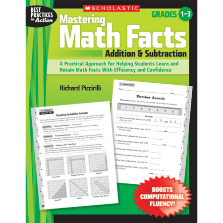 Scholastic Mastering Math Facts, Addition & Subtraction