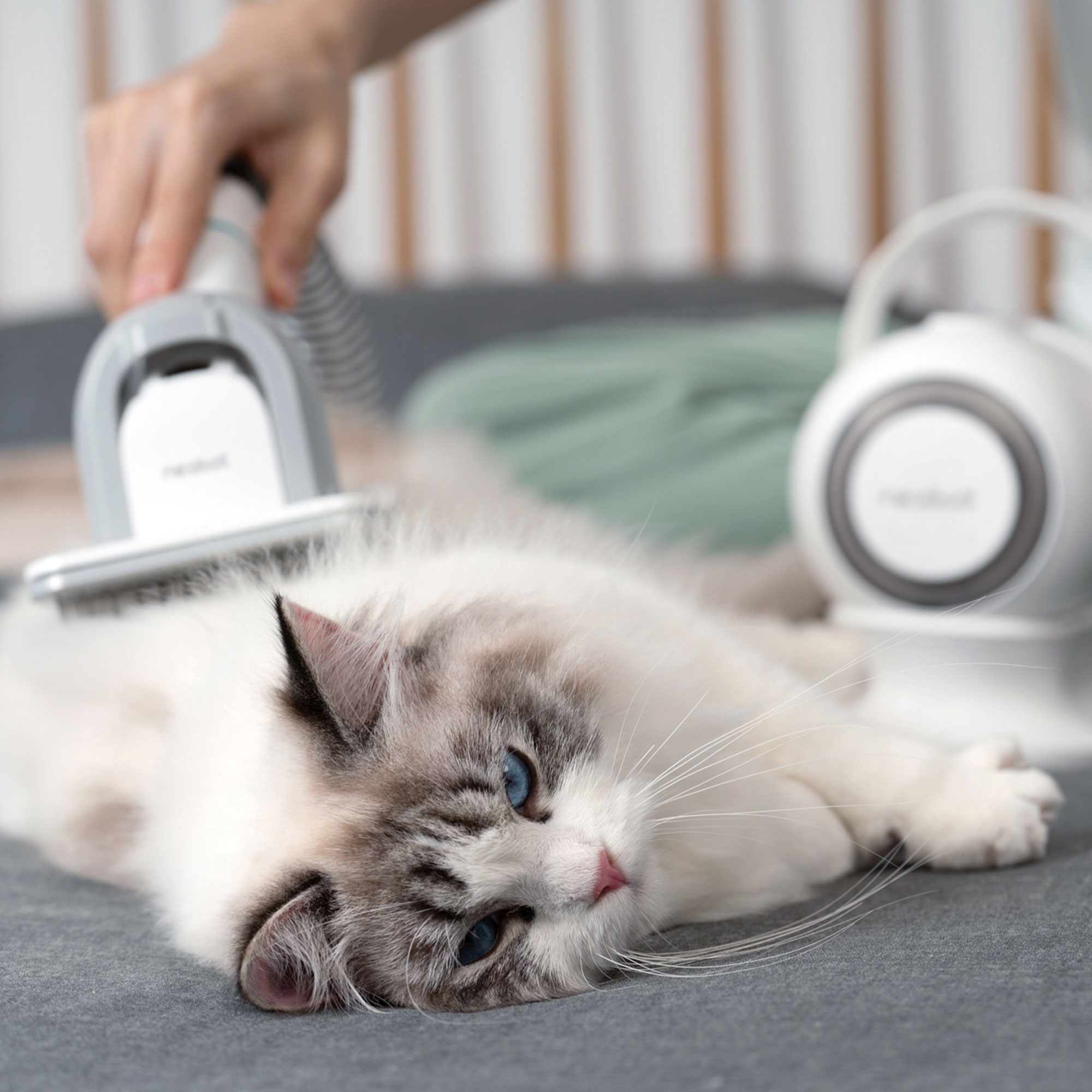 Neabot P1 Pro Professional Grooming Kit w/ Vacuum Suction for Dogs and Cats neabot pet grooming kit vacuum シャンプー