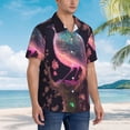thumbnail image 3 of Susaid Bird 1 Print Short Sleeve Shirts Button Down Casual Shirts Summer Beach Aloha Button Down Short Sleeve for Men ,Medium, 3 of 7