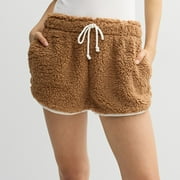 Juniors' madden girl Contrast Tipping Dolphin Shorts Color: Macroon Size: SMALL