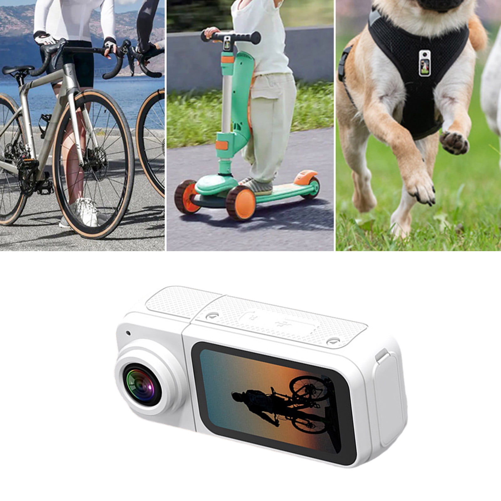RUISINERY 1.47in Thumb Sized Small Camera With 180° Rotating Lens 2.7K Video Strong Magnetic For Capturing Life's Moment