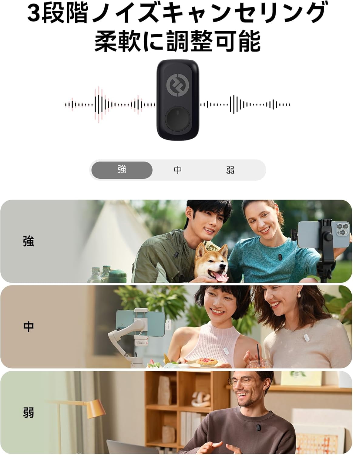 Hollyland LARK A1 Mini Duo Wireless Microphone for USB-C Smartphones, 2-Person Lavalier Mic for Vlogging, Streaming & Podcast, Space Gray (Bundle)