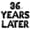 Black, variant on Letter Balloons - 36 YEARS LATER 16" Inch Alphabet Letters Foil Mylar Balloon 36th Birthday Party Banner (Red)