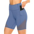 thumbnail image 1 of Pantalones cortos deportivos de mujer con malla: pantalones cortos de ciclismo transpirables, leggings cortos para deportes diarios, verano, 1 of 4