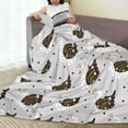 thumbnail image 6 of Pofeuu Cute Swan Print Ultra-Soft Micro Fleece Blanket,for Bed Or Sofa,All Season Throw Blankets Flannel Blanket-60"x50", 6 of 7