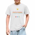 thumbnail image 6 of Juslio Boys Letter Pattern Shirts Comfortable Breathable Crew Neck, Casual Short Sleeved Tops T Shirts Sizes 2-18, 6 of 9