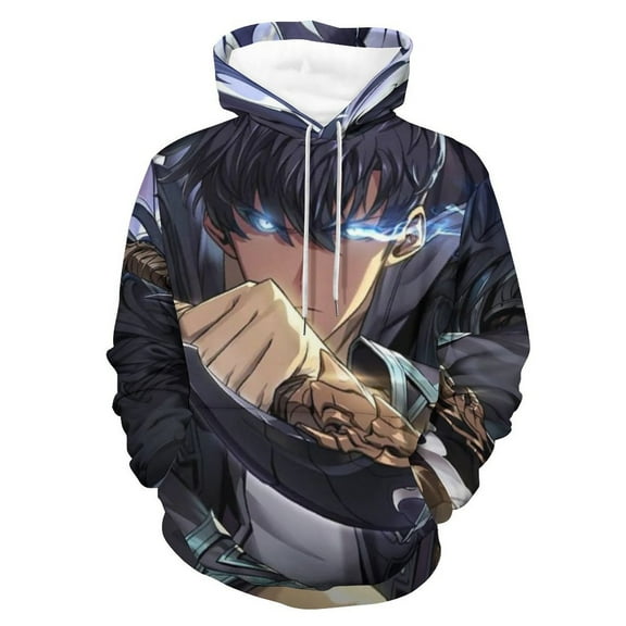 Solo Leveling Unisex Adult Hoodie Casual Hooded Sweatshirt Pullover Novelty 3D Printed Sweater Jacket S