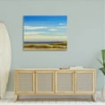 thumbnail image 2 of Coastal Beach Vivid Blue Sky Coastal Painting Gallery Wrapped Canvas Print Wall Art, 2 of 7
