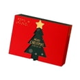 thumbnail image 4 of Caja de regalo de Navidad, caja de regalos de Navidad, manualidades, embalaje, patrón de árbol de Navidad 33 cm x 25 cm x 12 cm, 4 of 9