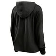 thumbnail image 3 of Women's Fanatics Black Portland Trail Blazers Full Steam Slub Hoodie T-Shirt, 3 of 3