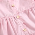 thumbnail image 5 of WOLLED 2PCS Baby Toddler Spring Fall Clothes Outfits for Girls 18M-6T Pink Long Sleeve Shirt Dress +PU Leather Vest Set, 5 of 11