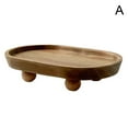 thumbnail image 7 of NOVELAR Natural Wood Decorative Tray, Oval Shape 7.8 in Long, Rounded Edges for Safe Handling, Ideal as a Centerpiece for Dining Tables or Vanity Countertops, 7 of 7