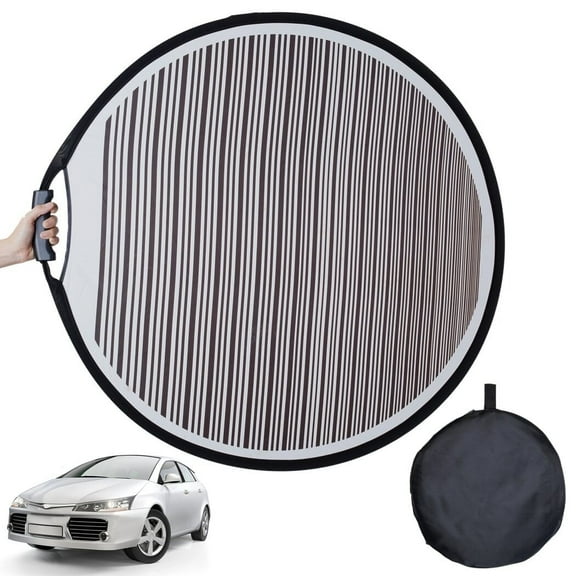 Car Dent Detection Board with Storage Bag, 32 inch Striped Light Reflector Board, Flexible Foldable Dent Panel, Dent Fix Tool for Vehicle Door Scratch and Hail Damage