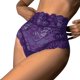 thumbnail image 1 of Gibobby Pantys para Mujer Bragas malla encaje Floral Sexy para mujer, bragas cintura alta, ropa interior ahuecada, ropa interior transparente talla grande（Morado， L), 1 of 4
