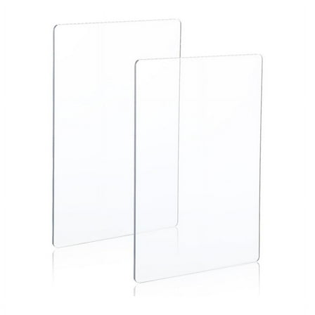 2 Packs Transparency Acrylic Cutting Pads, Die Cutting Plates Clear Thick Cutting Die Pads Cutting for Di