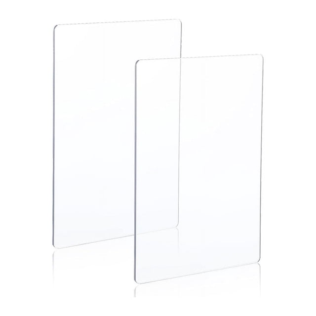 2 Paquetes de Almohadillas de Corte Acrílicas Transparentes, Placas de Troquelado, Almohadillas de Troquelado Gruesas Transparentes para Trabajos de Troquelado
