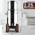 thumbnail image 3 of Phoenix Gravity Handmade Premium Teak Wood Stand - Specially Designed for 2.25 Gallons Water Filter Systems,Compatible with Berkey,Waterdrop,Purewell, & Other Countertop Water filter systems., 3 of 8