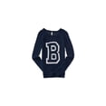 thumbnail image 1 of Aeropostale Womens Sheer B Pullover Sweater, Blue, Juniors, X-Small, 1 of 1