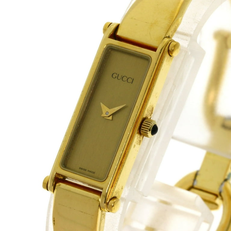 Pre-Owned Gucci 1500L Square Face Watch GP/GP Women's GUCCI (Fair