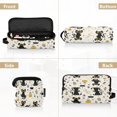 thumbnail image 5 of Hair Tool Organizer Bag with Heat Resistant Mat Removable Travel Storage Case for Hot Air Brushes Curling Irons Black Cat Seamless Pattern, 5 of 8