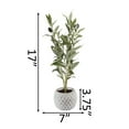 thumbnail image 2 of Flora Bunda Artificial Olive Tree in 14" Gray Cement Pot, 2 of 5