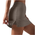 thumbnail image 3 of AKOEE Skirted Shorts Women, Crossover High Waisted Golf Skirts with Shorts Quick Dry Stretchy Tennis Skorts (XL, Dark Gray), 3 of 6