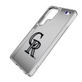 thumbnail image 2 of Colorado Rockies Linen Logo Galaxy Clear Case, 2 of 6