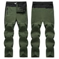 thumbnail image 2 of JUUYY Men's Cargo Pants Casual Loose Fit Comfy Hiking Pants with Belt Zipper Waist Outdoor Sports Workout Tactical Pants Army Green L, 2 of 6