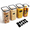 4 pcs(4L), variant on 4pk 2.8l Airtight Containers r Stackable Dry Food Storage