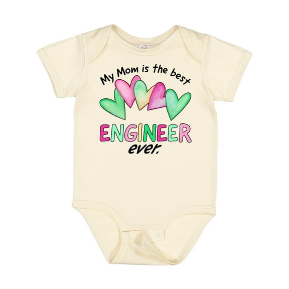 Inktastic My Mom is the Best Engineer Ever Boys or Girls Baby Bodysuit