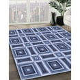 thumbnail image 3 of Ahgly Company Machine Washable Indoor Square Transitional Day Sky Blue Area Rugs, 5' Square, 3 of 7