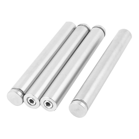 4pcs 19mm Dia 150mm Long Stainless Steel Glass Standoff Advertising Screw Nails