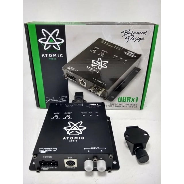 Epicentro CON RESTAURADOR de BAJOS TREO Atomic Audio DBRX1