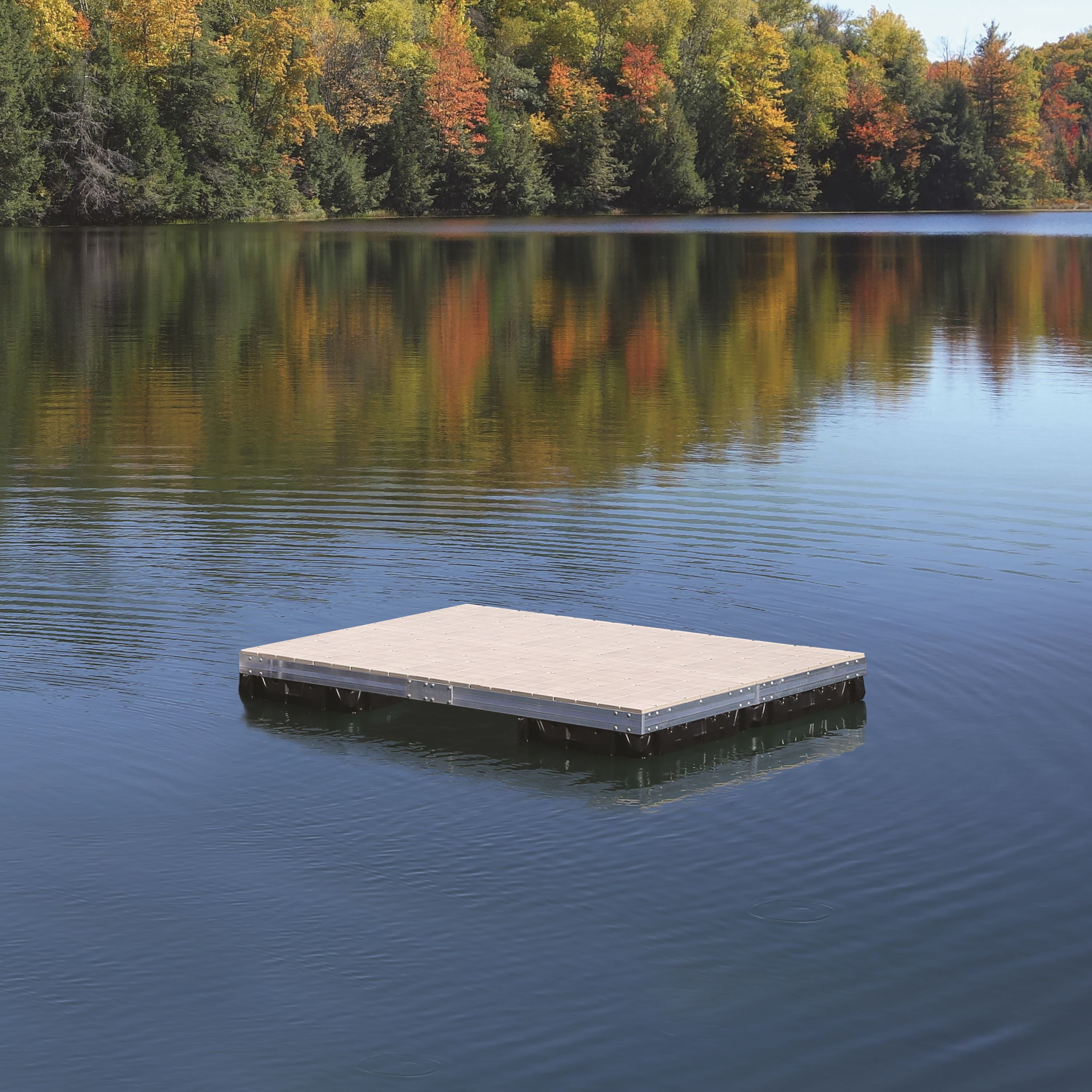 Playstar 8' x 10' Aluminum Swim Raft with Resin Top w/o Dock Ladder KT 15058 Dock Accessory
