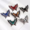 thumbnail image 3 of K-KED Vintage Crystal Butterfly Brooches for Women Coat Delicate Jewelry Party Ornaments-_-White, 3 of 9
