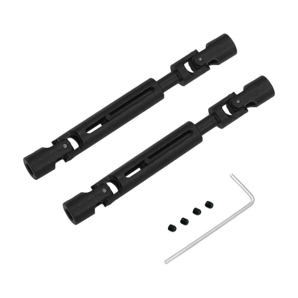 Eje de Transmisión CVD Hugo para Coche RC Escala 1/12 Metal Negro