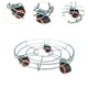thumbnail image 4 of Soporte para plantas con ruedas, soporte redondo para macetas, carrito para macetas, jardinera Plata, 4 of 6