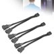 thumbnail image 5 of Cable adaptador divisor en Y Cable de alimentación de la computadora Cable de la computadora Cable dHermoso cable adaptador divisor en Y con funda negra, cable de computadora fácil y conveniente, para LHCER NONE, 5 of 5
