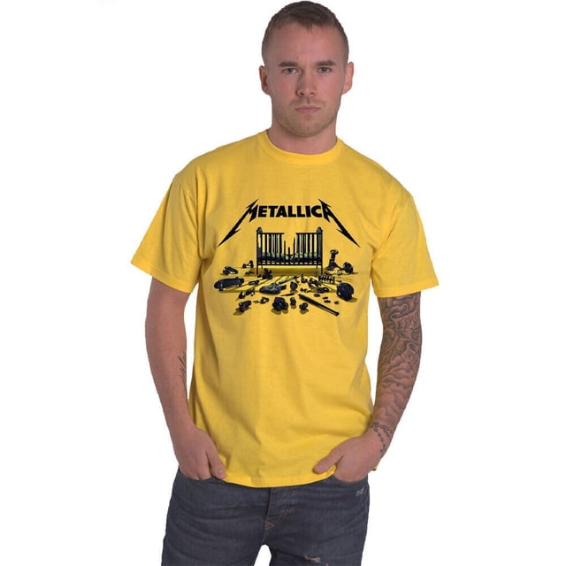 Metallica - Camiseta 72 Seasons Simplified Cover de Algodón para Adultos Unisex (Amarillo)