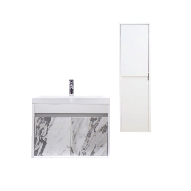 Combo De Gabinete Con Lavamanos Y Monomando + Gabinete Organizador Bourdelle