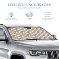 thumbnail image 3 of Fuzoiu Cute Rabbit Floral Print Car Windshield Sunshade,Foldable Reflective Sun Visor,Windshield Sun Shade,UV Rays Sun Visor Shade,Auto Front Sun Shield Shade-Small, 3 of 8